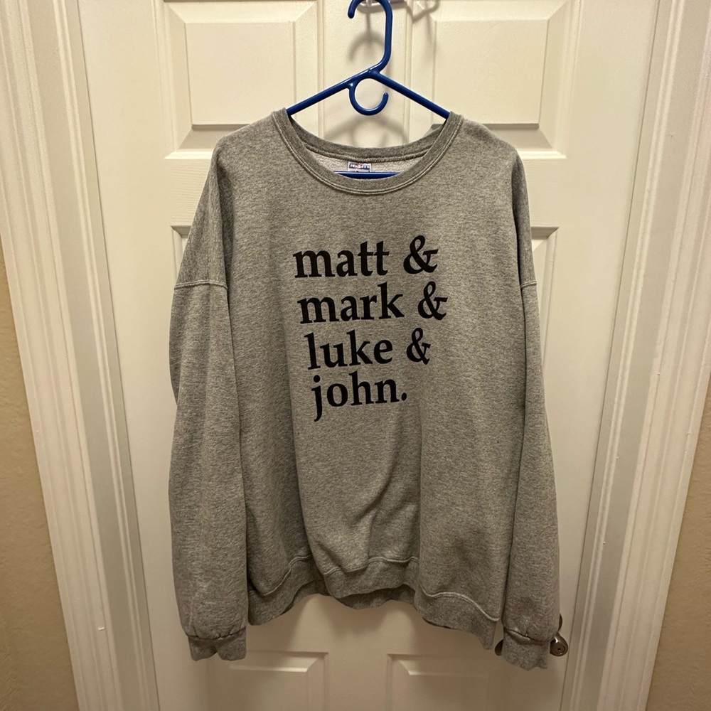Gray Bible Sweater